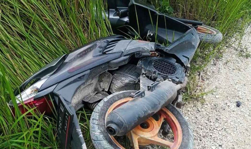 Motor milik pemuda yang dilaporkan hilang ditemukan di semak-semak