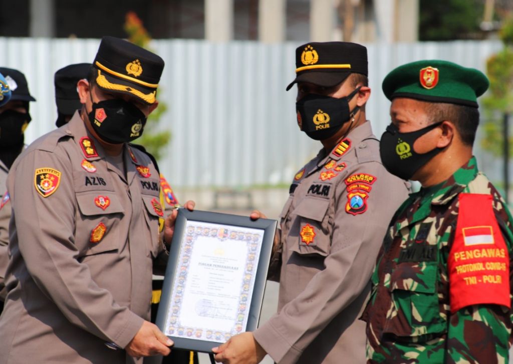 Apresiasi dari Kapolres untuk Satgas Covid-19 Gresik 