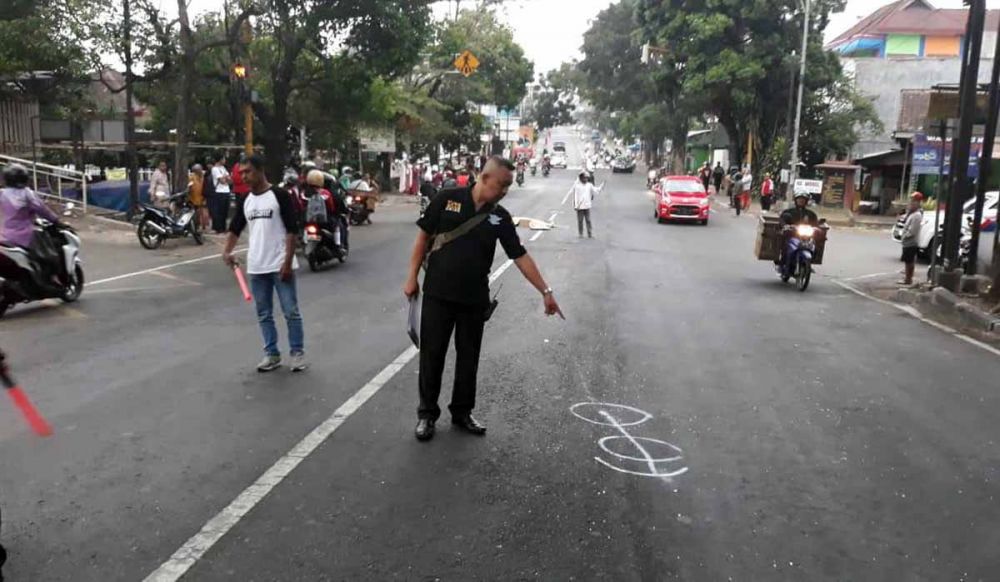 Lokasi ibu hamil pengendara motor yang tewas diseruduk mobil pikap