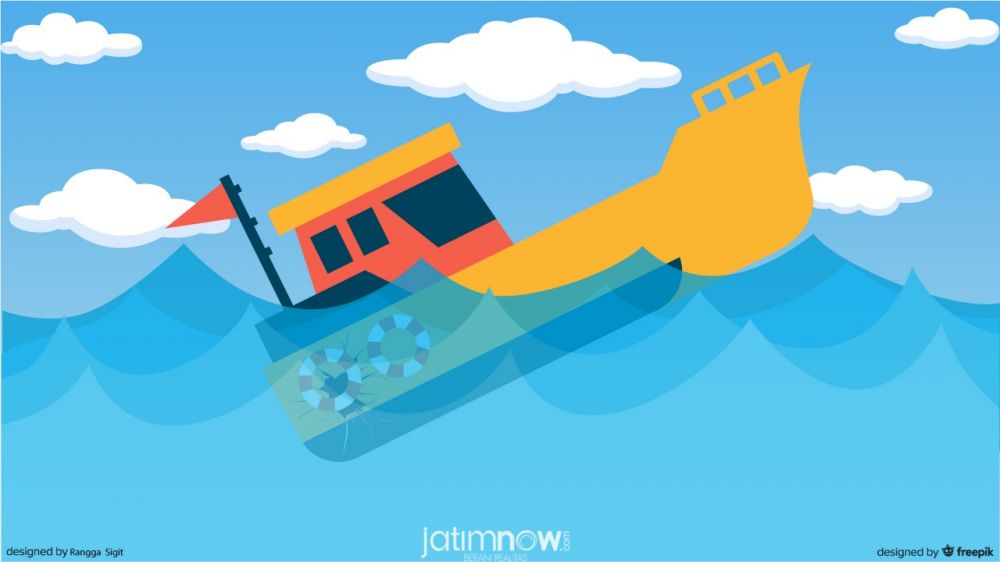 KM Restu Bundo Tersambar Petir, 4 ABK Hilang