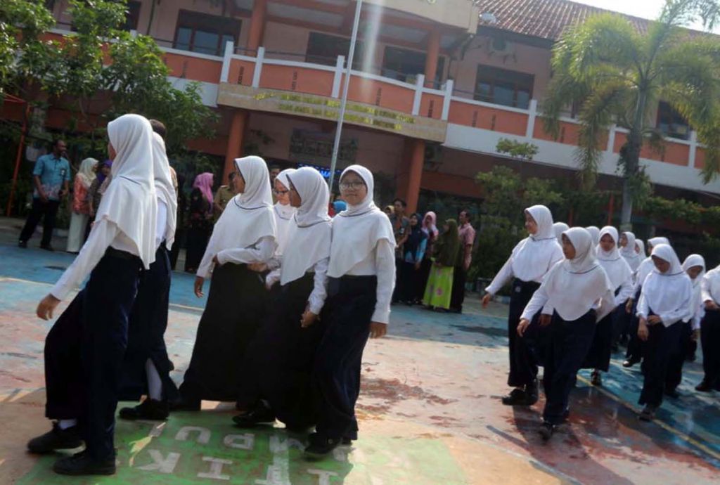 Aktivitas sekolah sebelum Pandemi Covid-19 (Foto: Dok. jatimnow.com)