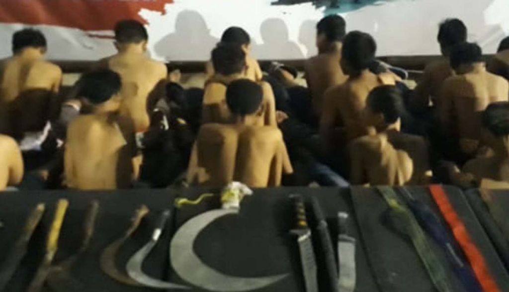 Ilustrasi pelaku tawuran diamankan polisi (Foto: Dok. jatimnow.com)