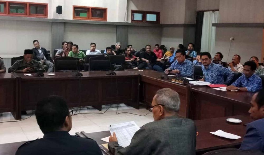 Suasana sidang intepelasi di Gedung DPRD Kota Pasuruan, Jumat (17/5/2019)