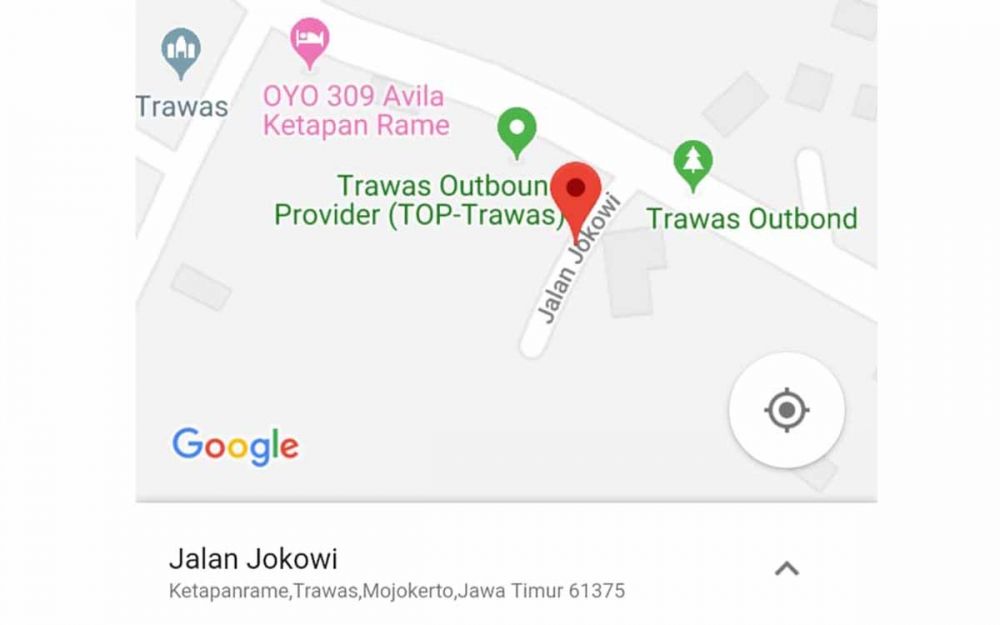 Warga di Mojokerto Memberi Nama Jalan Jokowi, di Mana?