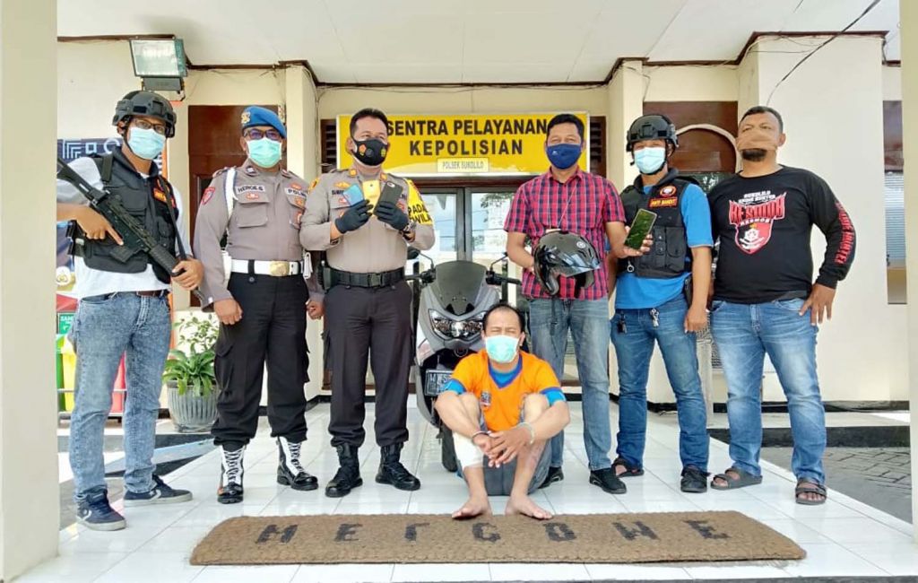 Jambret perampas HP wanita muda yang ditembak diamankan di Mapolsek Sukolilo, Surabaya