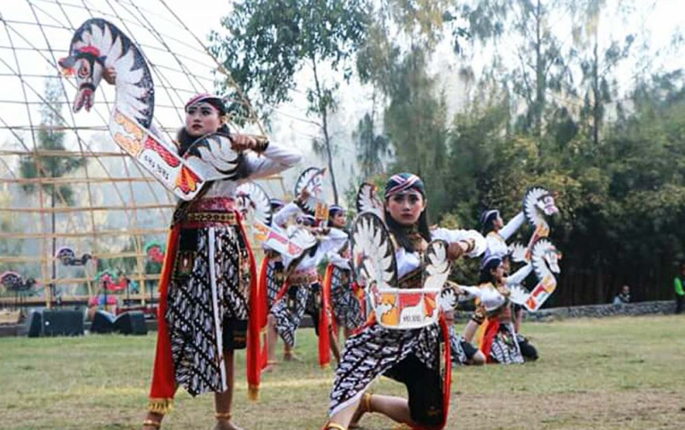 Festival Jatilan di lereng Gunung Bromo, Sabtu (28/9/2019)