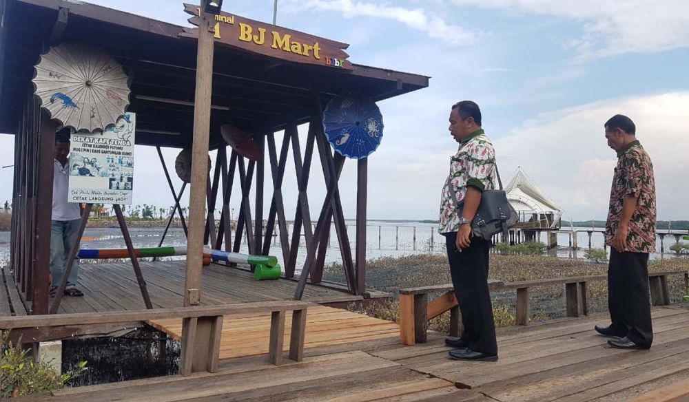 Dinas Kepemudaan, Olahraga dan Pariwisata Kota Probolinggo saat mengecek ke Wisata BJBR