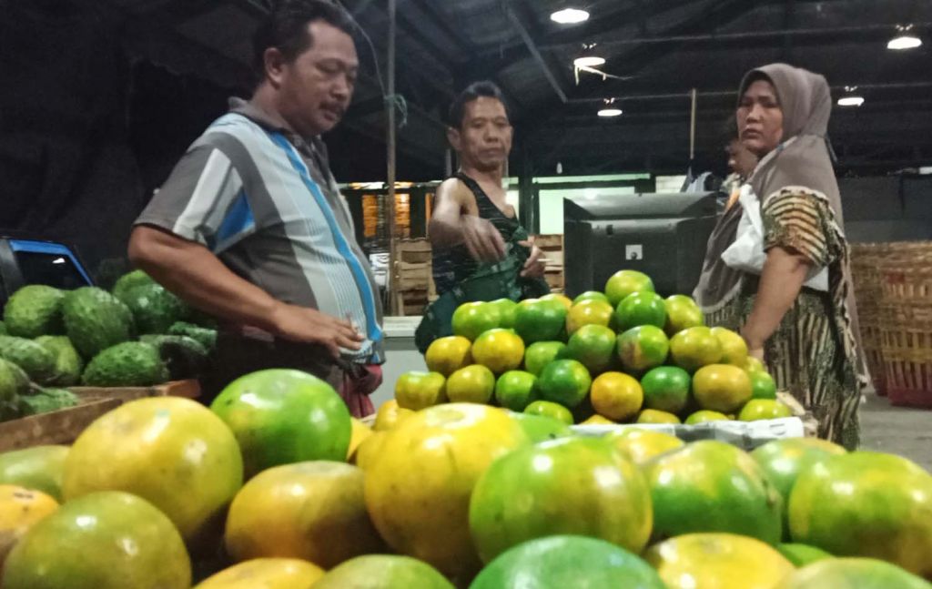 Aktivitas pedagang jeruk di PIOS