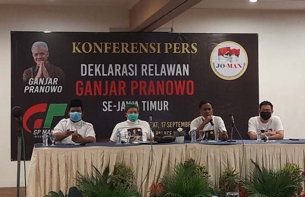 Joman Jatim Deklarasi Dukung Ganjar Pranowo-Erick Thohir di Pilpres 2024