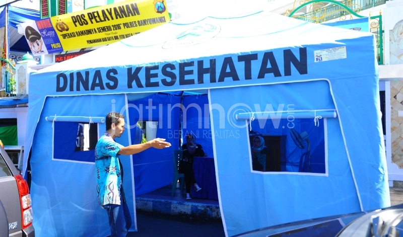 Salah satu pos pelayanan kesehatan di Banyuwangi/istimewa