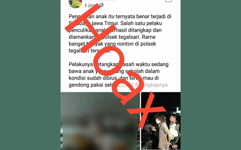 Viral Penculikan Anak di Tegalsari Surabaya, Polisi: Itu Berita Bohong