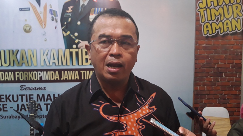 Kabid Humas Polda Jatim, Kombes Pol Frans Barung Mangera.