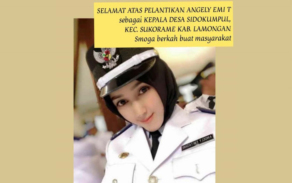 Kades cantik di Lamongan viral
