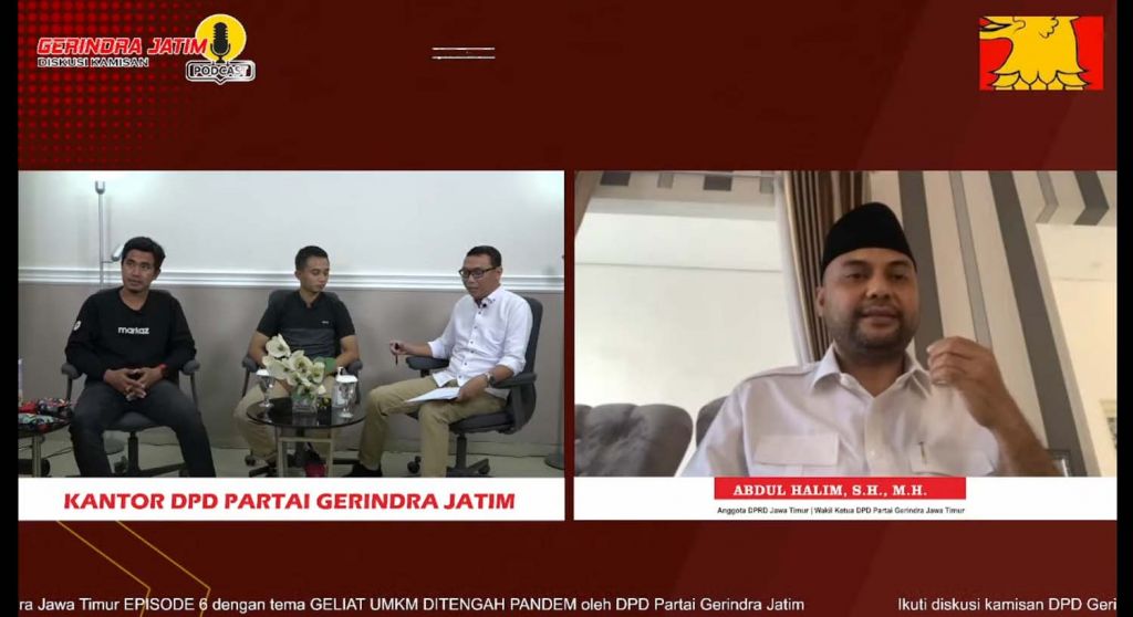 Diskusi 'Kamisan' Gerindra Jatim