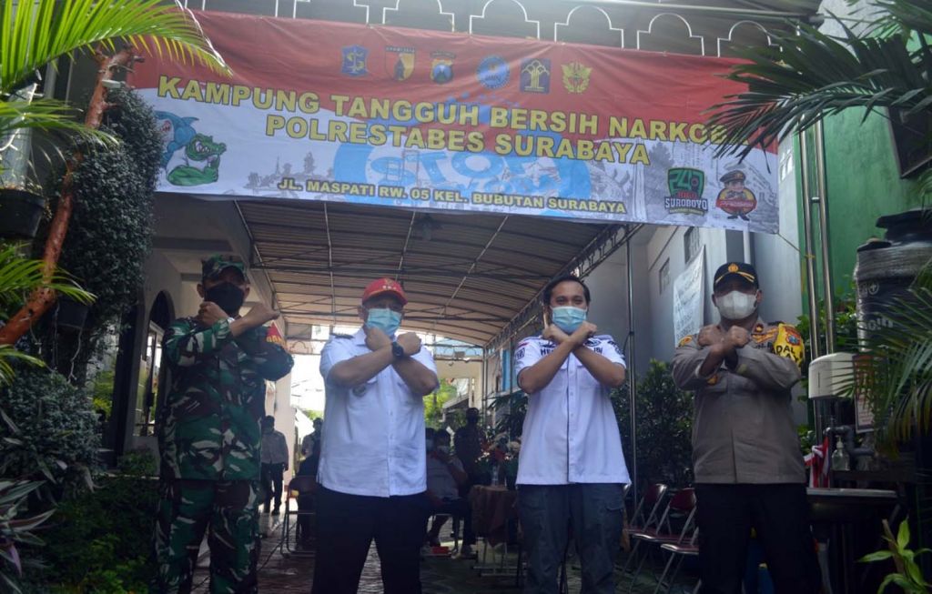 Peresmian Kampung Tangguh Bersih Narkoba di Kelurahan Bubutan, Surabaya
