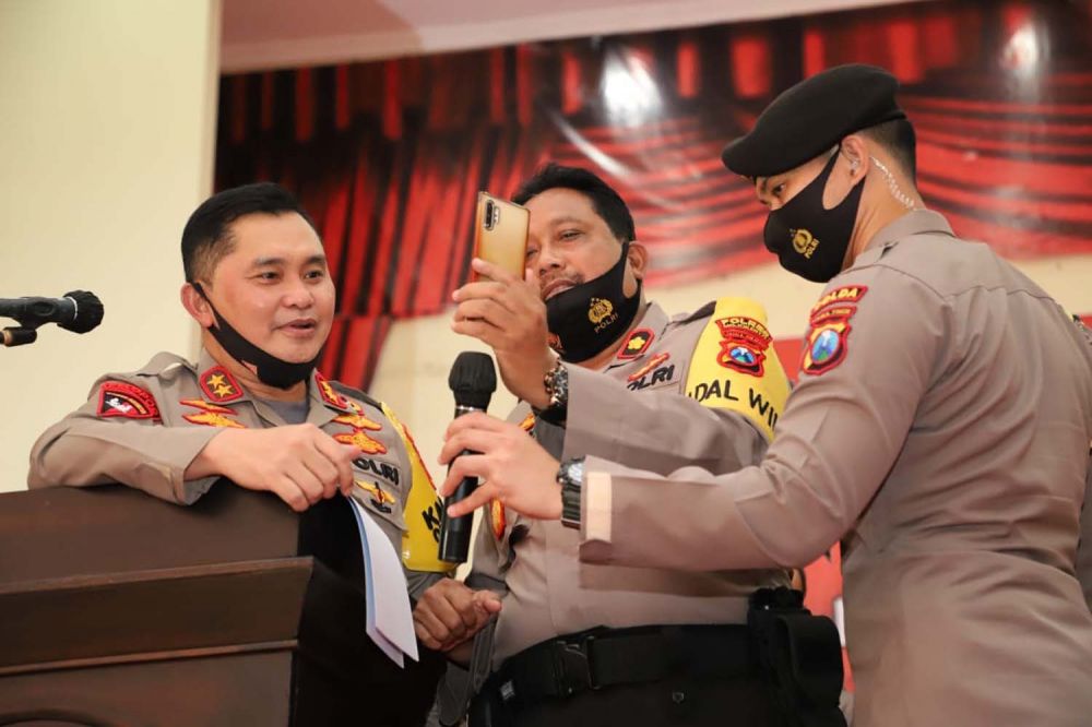 Kapolda Jatim Beri Waktu Dua Minggu Mojokerto Raya Jadi Zona Hijau