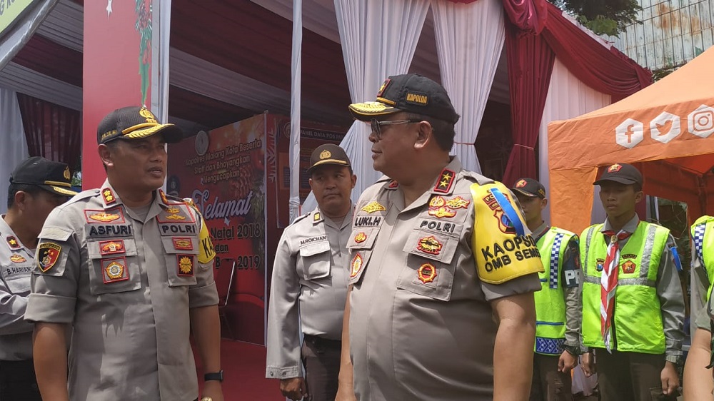 Kapolda Jatim Pantau Perayaan Natal di Malang