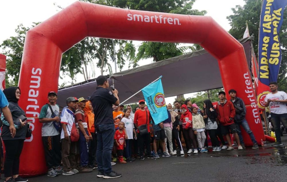 Puncak Bulan Bhakti Karang Taruna ke-59 di Taman Mundu, Tambaksari, Surabaya