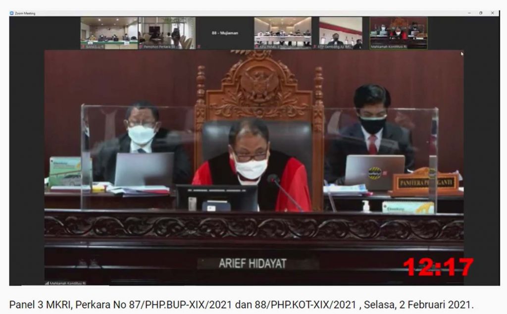 Ketua Majelis Hakim Mahkamah Konstitusi, Arief Hidayat