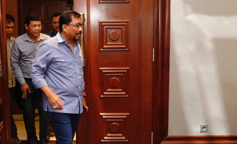 Ketua TKD Jatim,  Irjen Pol (Purn) Machfud Arifin saat silaturahmi dengan Kapolda Jatim, Irjen Pol Luki Hermawan