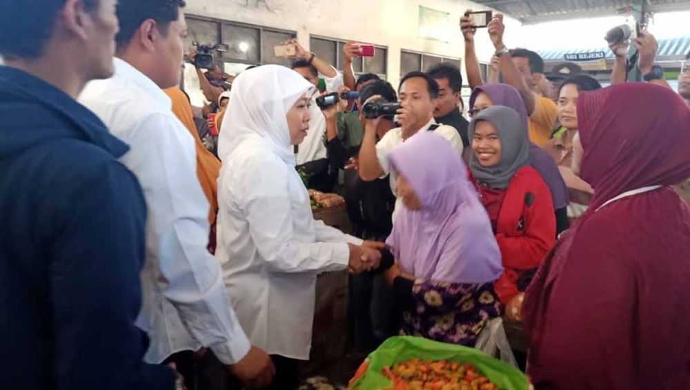 Gubernur Khofifah Jamin Stok Pangan di Jatim Aman