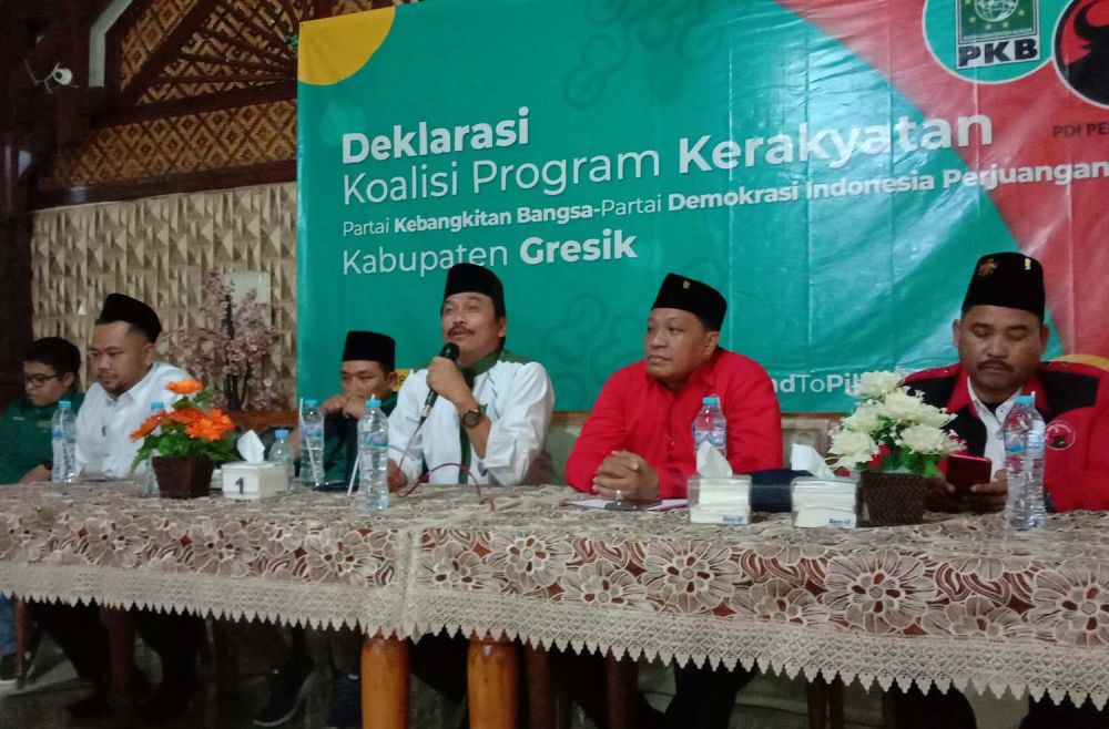 PKB dan PDI Perjuangan Gresik membahas koalisi program kerakyatan