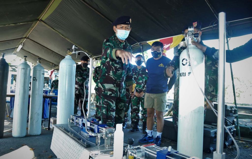 Posko bantuan oksigen gratis Koarmada II