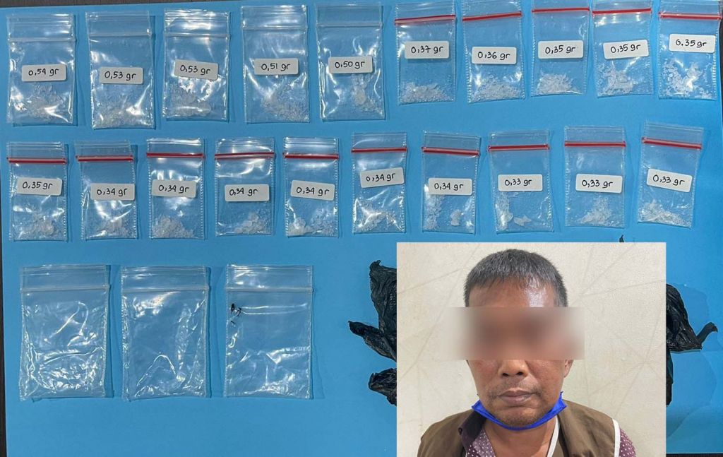 Sambil Dagang Sayur, Pria di Surabaya ini Edarkan Sabu