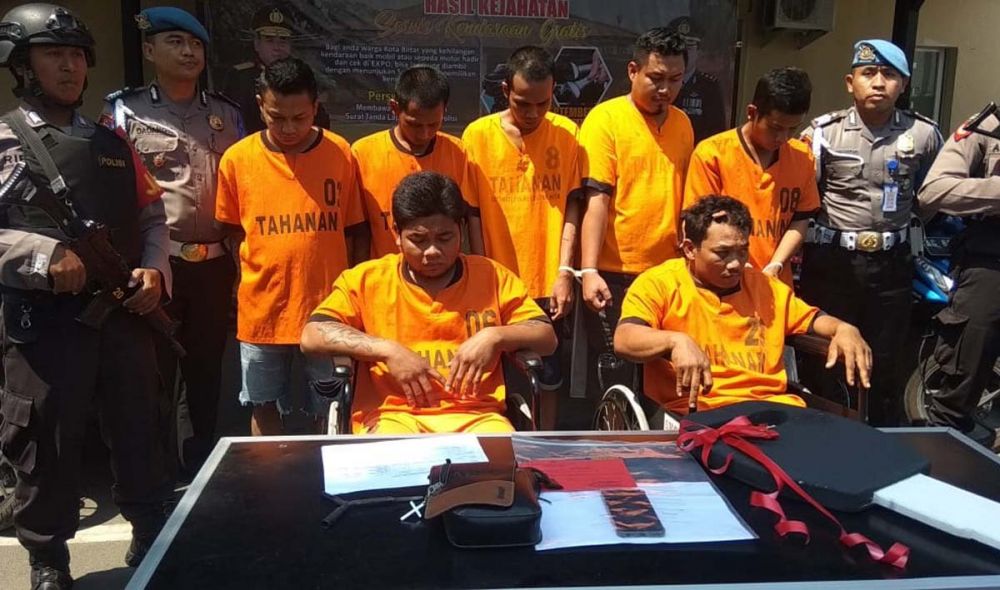 Dua komplotan begal dan penadah diamankan di Mapolres Blitar Kota