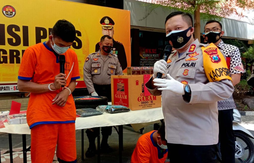 Tiga pelaku pembobolan diamankan di Mapolres Gresik