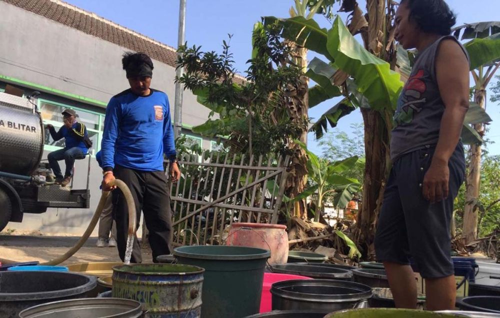 Warga Kota Blitar mendapat suplai air bersih setiap harinya