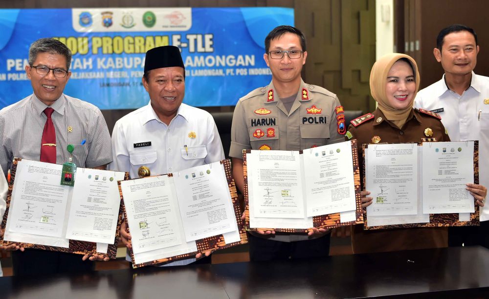 Penandatangan E-TLE di Lamongan