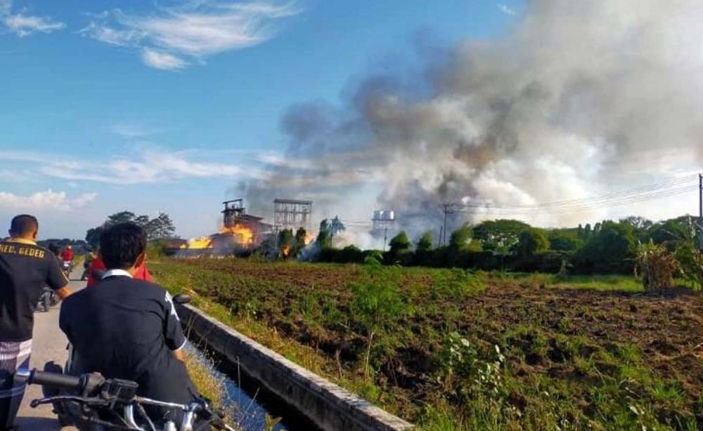Ledakan terjadi di pabrik etanol di Gedeg, Mojokerto