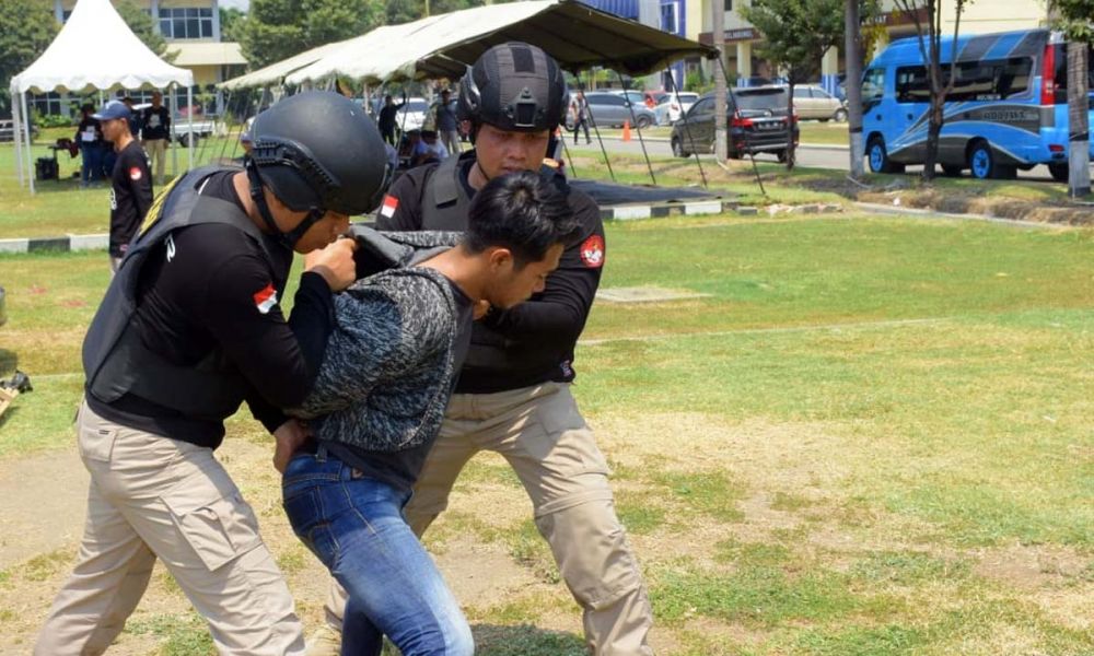 Tim Satreskrim Polres Blitar dalam lomba Olah TKP dan Upaya Paksa di Mapolda Jatim