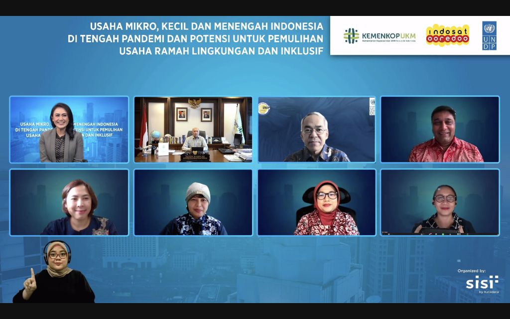 Peluncurkan survei kinerja masa pandemi oleh Indosat Ooredoo, UNDP dan Kemenkop UKM 