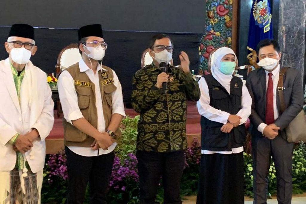 Mahfud MD Minta Ulama Bantu Satgas Tekan Kasus Covid-19 di Bangkalan
