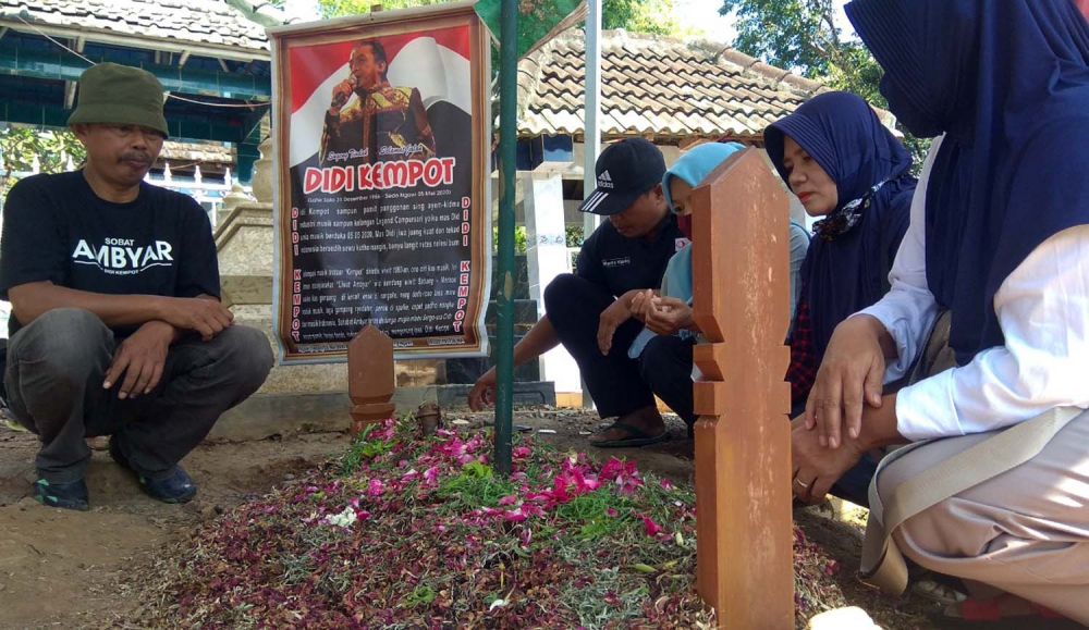Makam Didi Kempot di TPU Desa Majasem, Kecamatan Kendal, Kabupaten Ngawi