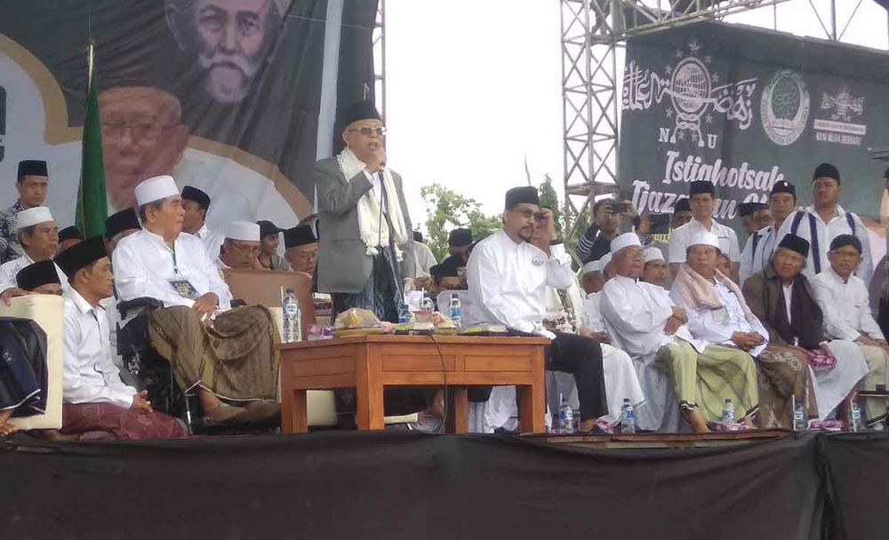 Hadiri Istighosah di Trenggalek, Ma'ruf Amin Bicara Peran Ulama