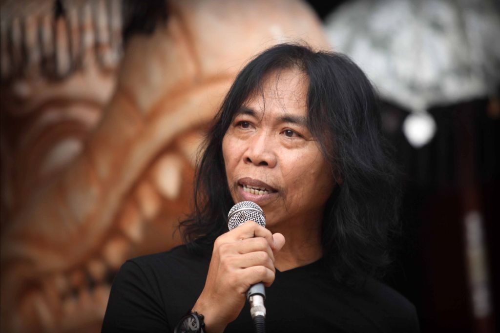 Seniman kondang asal Surabaya Mas Dibyo. (Foto: Sahlul Fahmi/jatimnow.com)