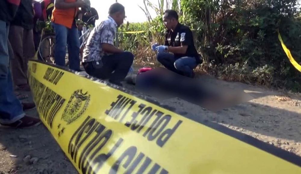 Penemuan mayat wanita berkerudung pink di Jombang