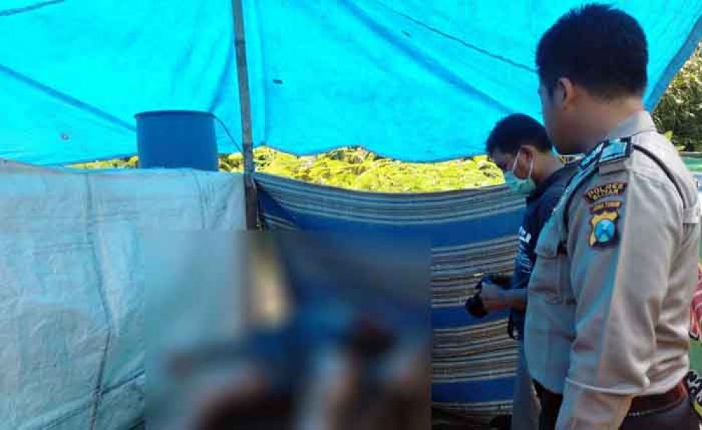 Proses evakuasi mayat Mbah Paini