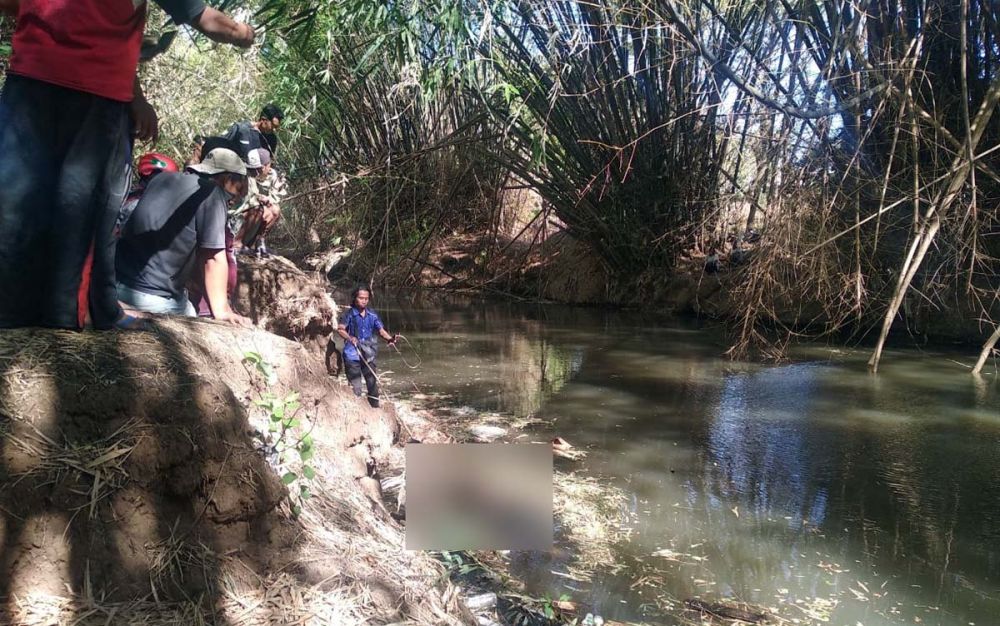 Mayat pria ditemukan membusuk di Bendungan Cokromenggalan, Ponorogo
