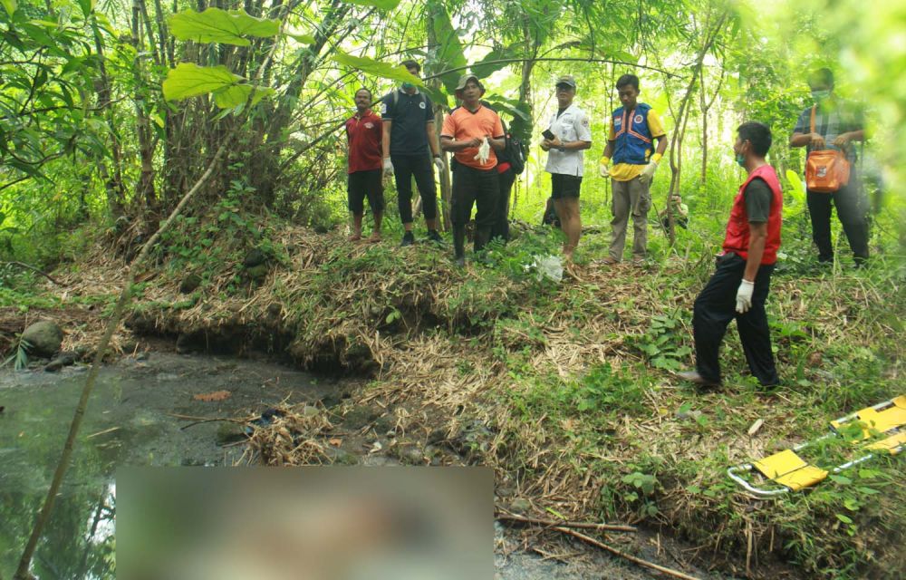 Mayat Pria Misterius Ditemukan di Kali Tambang Mojokerto