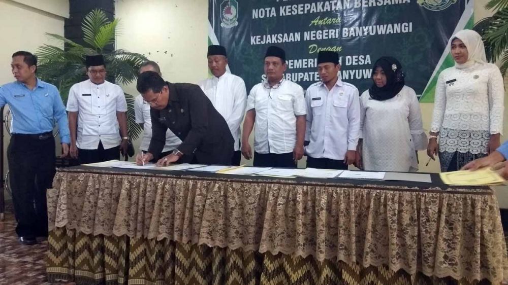 MoU antara Pemdes se Banyuwangi dengan Kejari