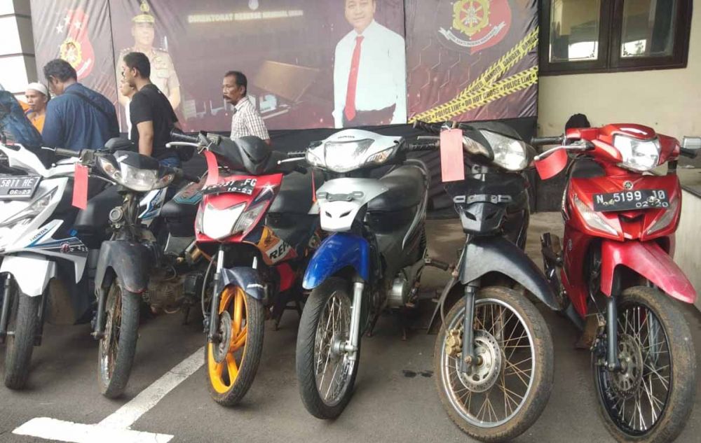 Ini 17 Motor Hasil Curian Komplotan Pelaku di Malang yang Ditembak