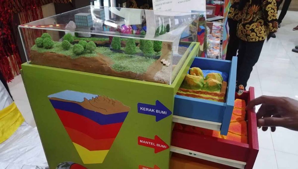 Nature Box, alat peraga pelajaran geografi SMA yang diciptakan Mahasiswa Ubaya