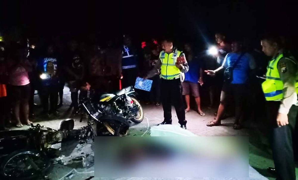 Tabrakan Dua Motor di Ngawi, Tiga Pemuda Tewas