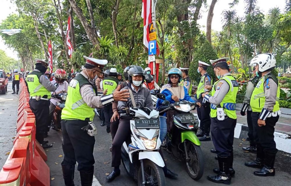 Hari Kelima Operasi Patuh Semeru 2019 Surabaya Tindak 9006 Pelanggar