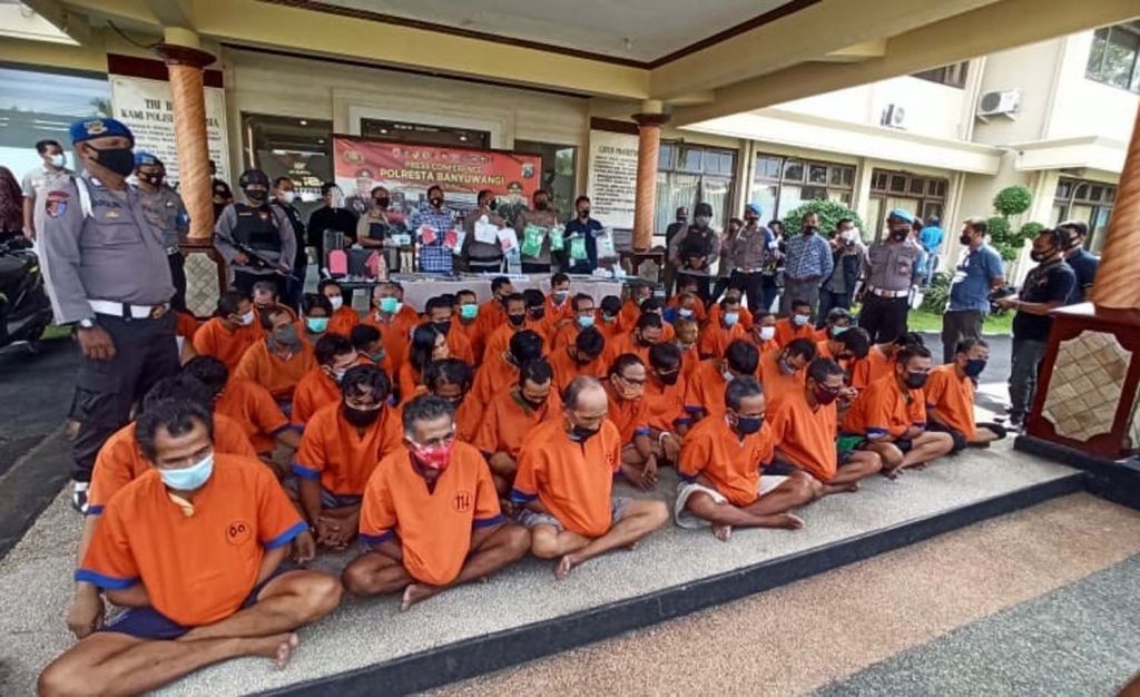 353 Kasus di Banyuwangi Diungkap Selama 12 Hari, 439 Orang Diamankan
