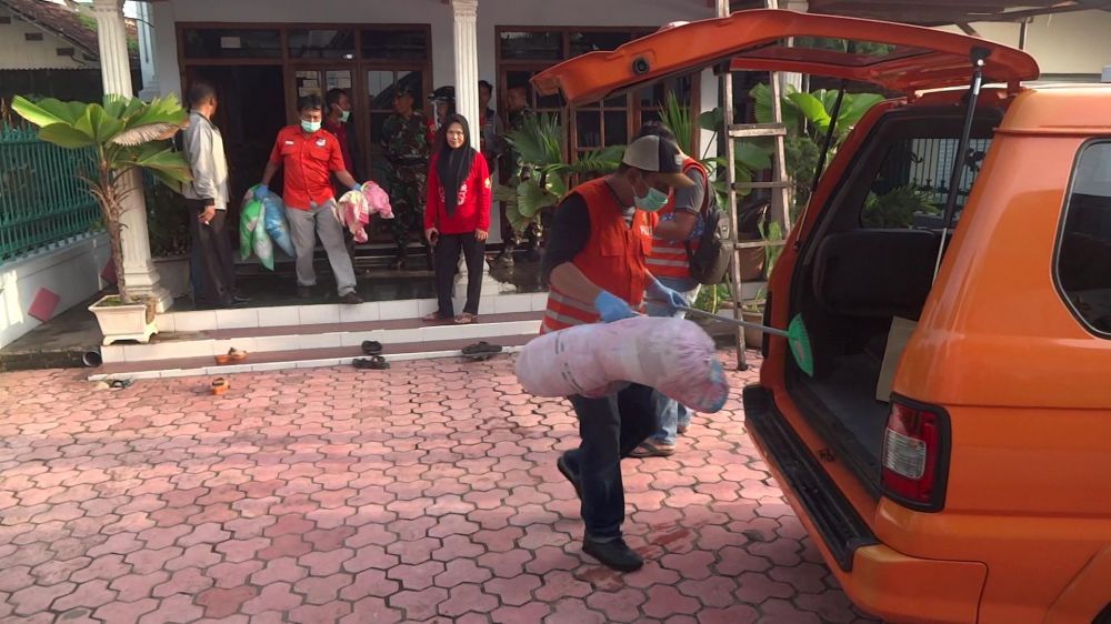 Polisi mendatangi lokasi dugaan pembunuhan terhadap juragan kos di Tulungagung

